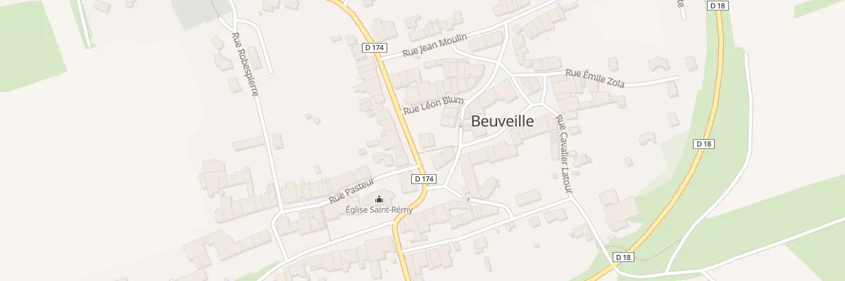 Plan du 2 Rue du Gen de Gaulle à Beuveille