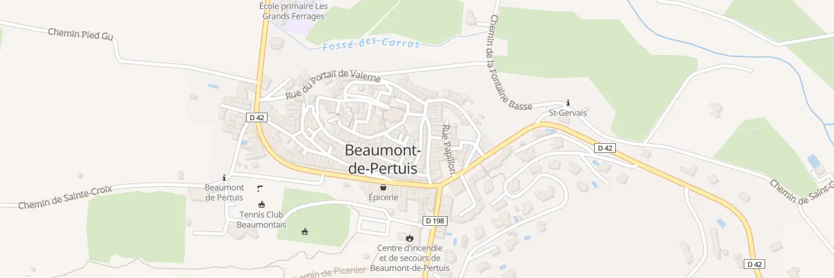 Plan du 43 Rue de l’Ormeau à Beaumont-de-Pertuis