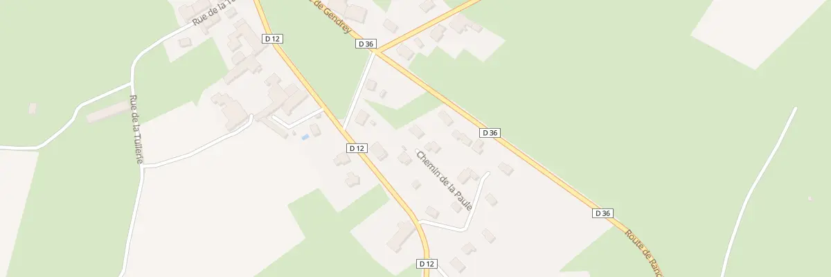 Plan du 3T Che de la Paule à Gendrey