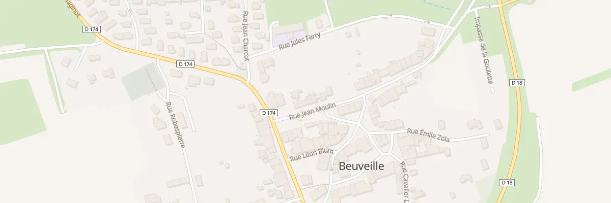 Plan du 11 Rue Jean Moulin à Beuveille