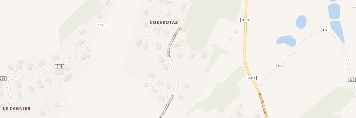 Plan du 296 Rte du Coderotaz à Brens