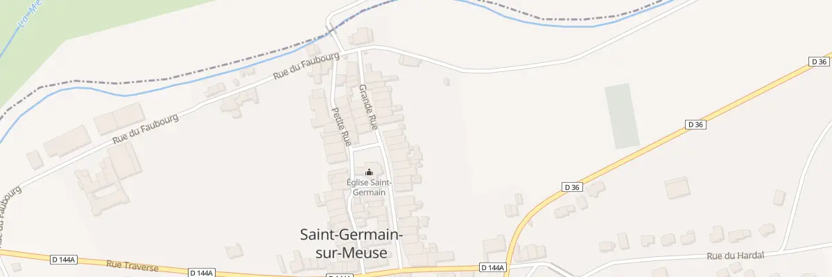 Plan du 24 Grande Rue à Saint-Germain-sur-Meuse