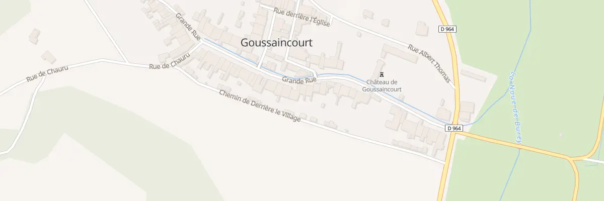 Plan du 29 Gr Grande Rue à Goussaincourt
