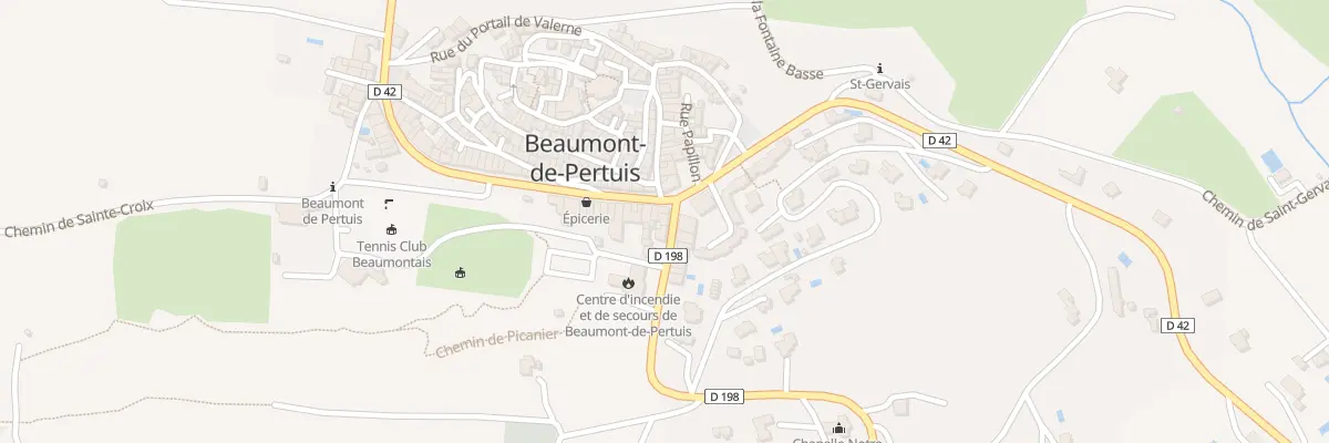 Plan du 12 Rte de Mirabeau à Beaumont-de-Pertuis