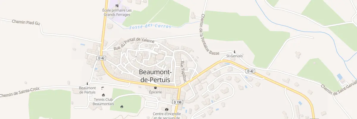 Plan du 86 Rue de la Mairie à Beaumont-de-Pertuis
