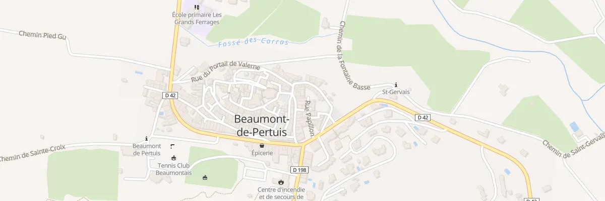 Plan du 78 Rue de la Mairie à Beaumont-de-Pertuis