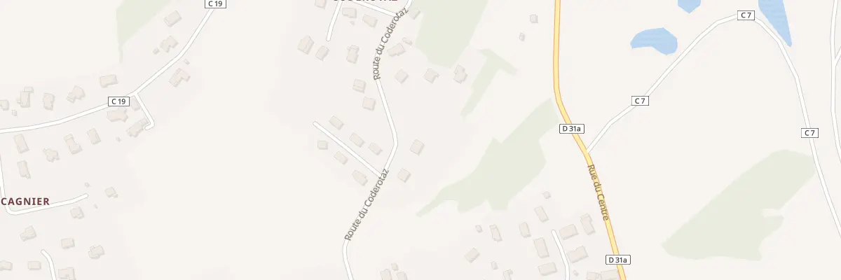 Plan du 228 Rte du Coderotaz à Brens