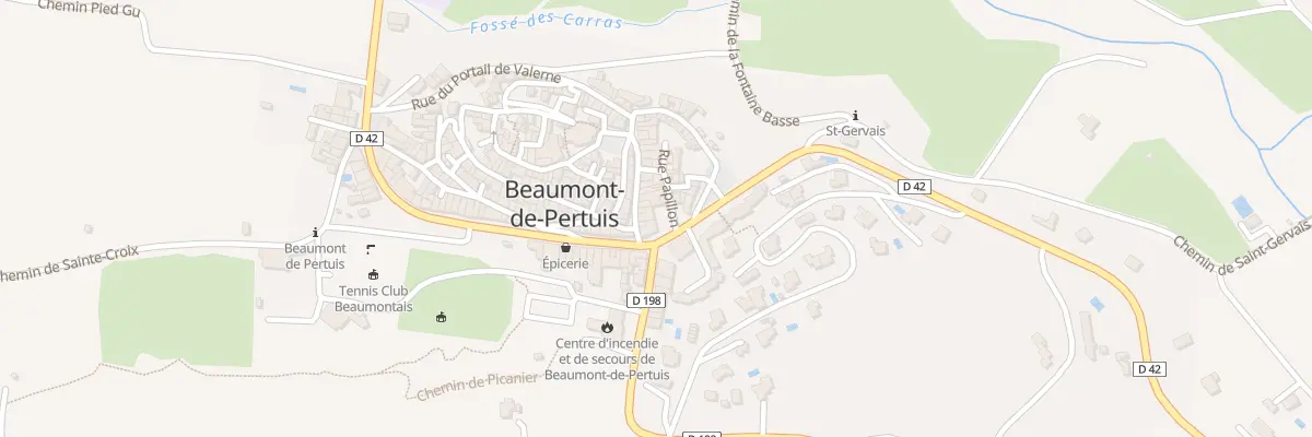Plan du 8 Rue de la Mairie à Beaumont-de-Pertuis
