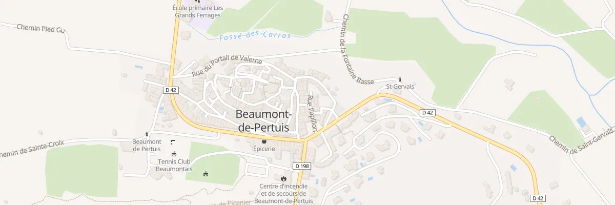 Plan du 50 Rue du Papillon à Beaumont-de-Pertuis