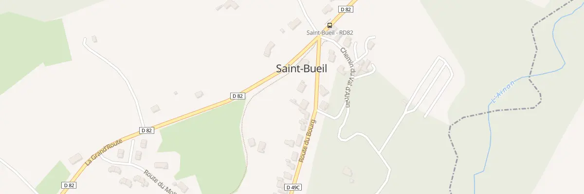 Plan du 118 Rte du Bourg à Saint-Bueil