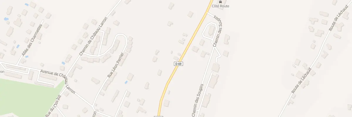 Plan du 221 Rte Bourg à Belley