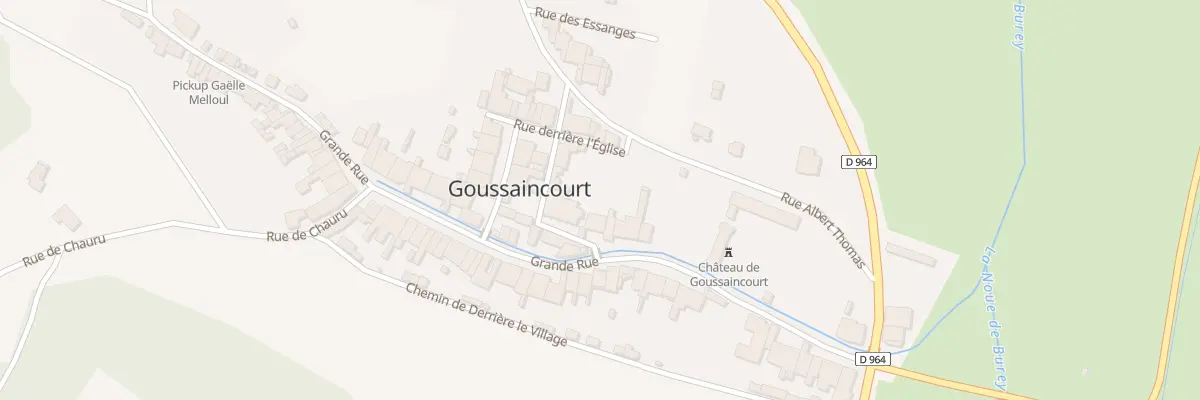 Plan du 8 Gr Grande Rue à Goussaincourt