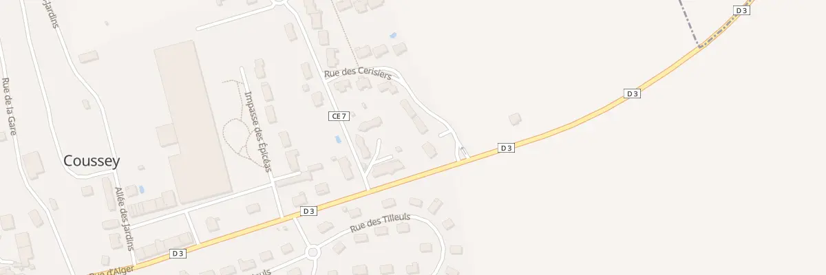 Plan du 3 Rue des Cerisiers à Coussey