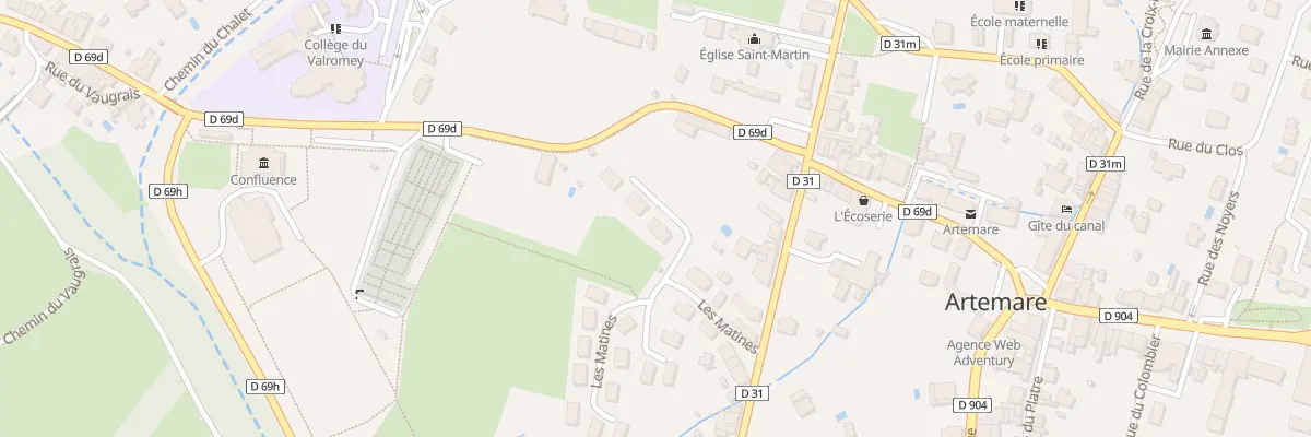 Plan du 5641 Les Matines à Artemare