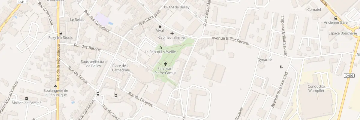 Plan du 22 Rue Sainte Marie à Belley