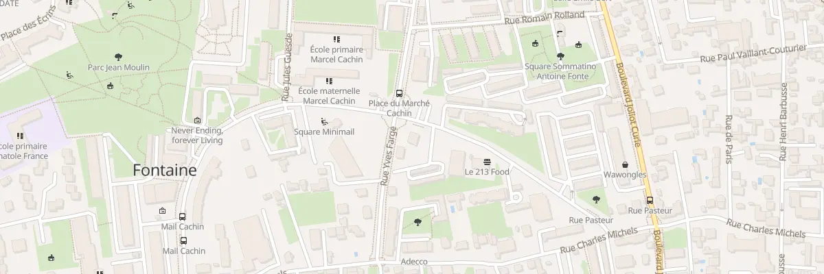 Plan du 25 Mail Marcel Cachin à Fontaine