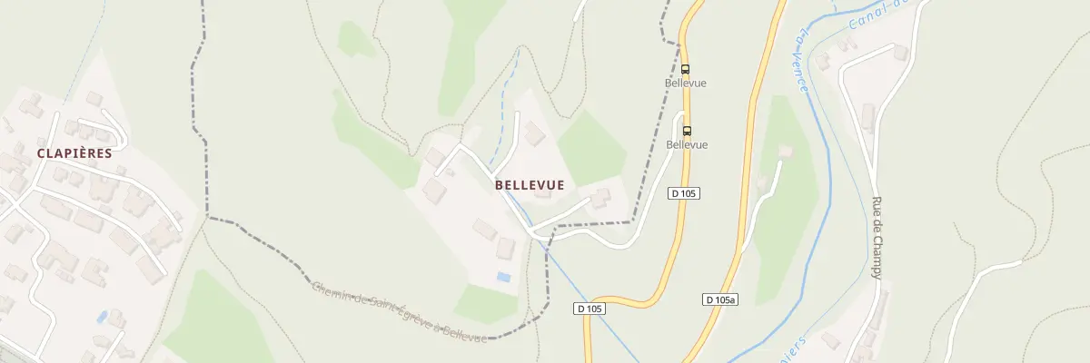 Plan du 270 Che de Bellevue à Proveysieux