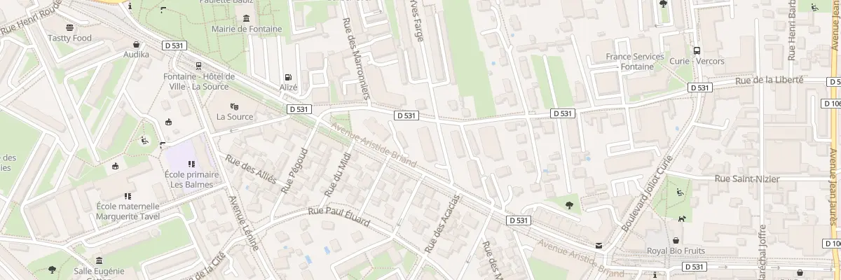 Plan du 1 Rue Yves Farge à Fontaine