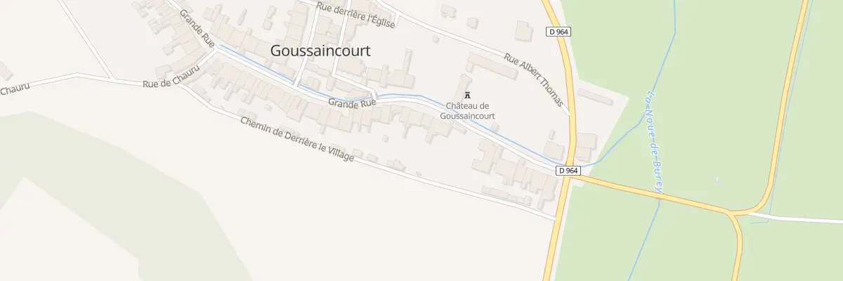 Plan du 19 Gr Grande Rue à Goussaincourt