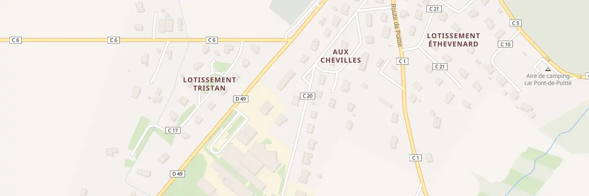 Plan du 20 Rue des Chevilles à Pont-de-Poitte