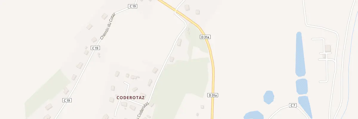 Plan du 552 Rte du Coderotaz à Brens