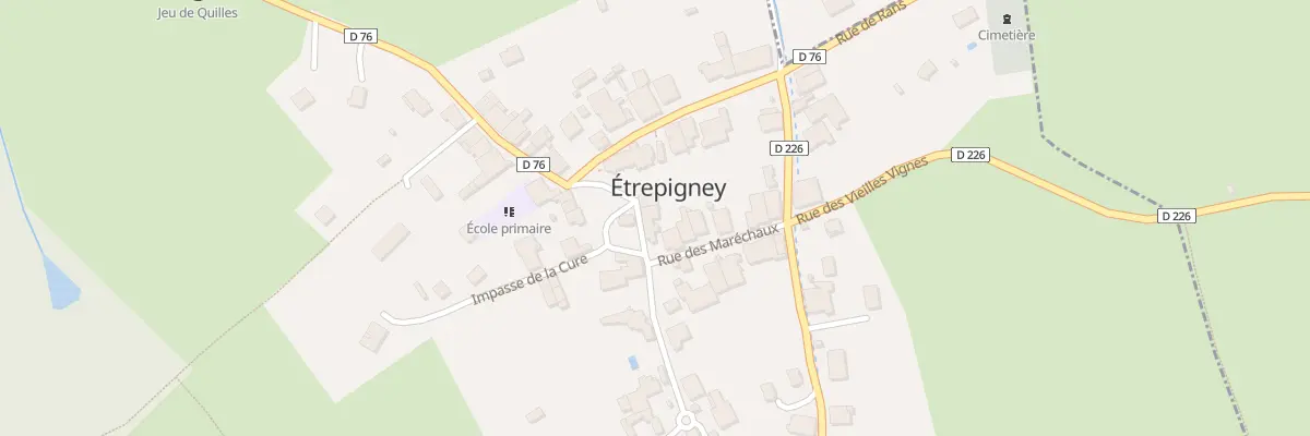 Plan du 1 Rue de l’Église à Étrepigney