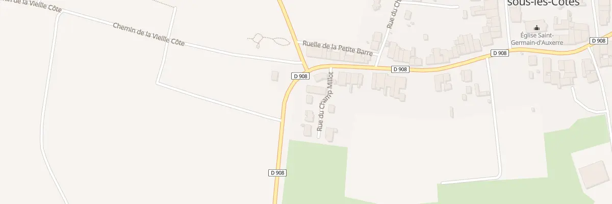 Plan du 1 Rue du Champ Millot à Heudicourt-sous-les-Côtes