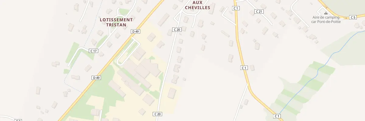 Plan du 23 Rue des Chevilles à Pont-de-Poitte