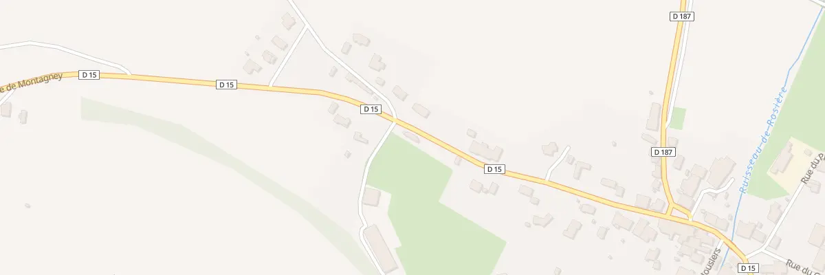 Plan du 21 Rte de Montagney à Sornay