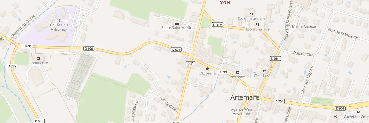 Plan du 47 Rue de la Côte d’Yon à Artemare