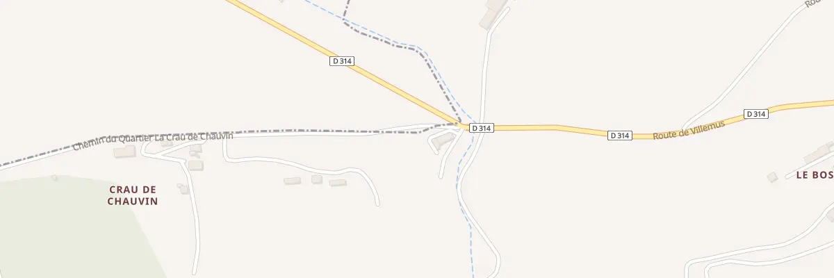 Plan du 5025 Crau de Chauvin à Villemus