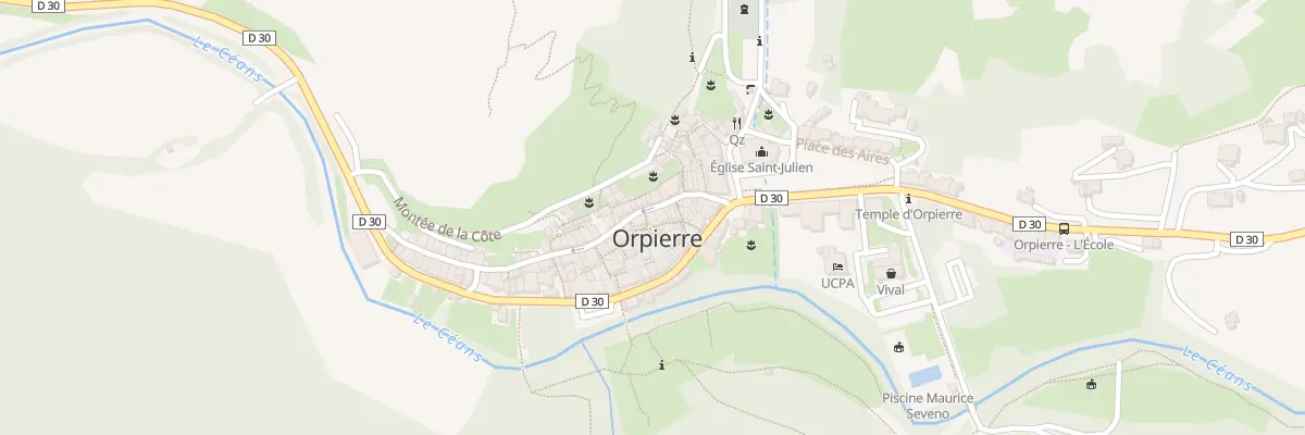 Plan du 75 Grand Rue à Orpierre