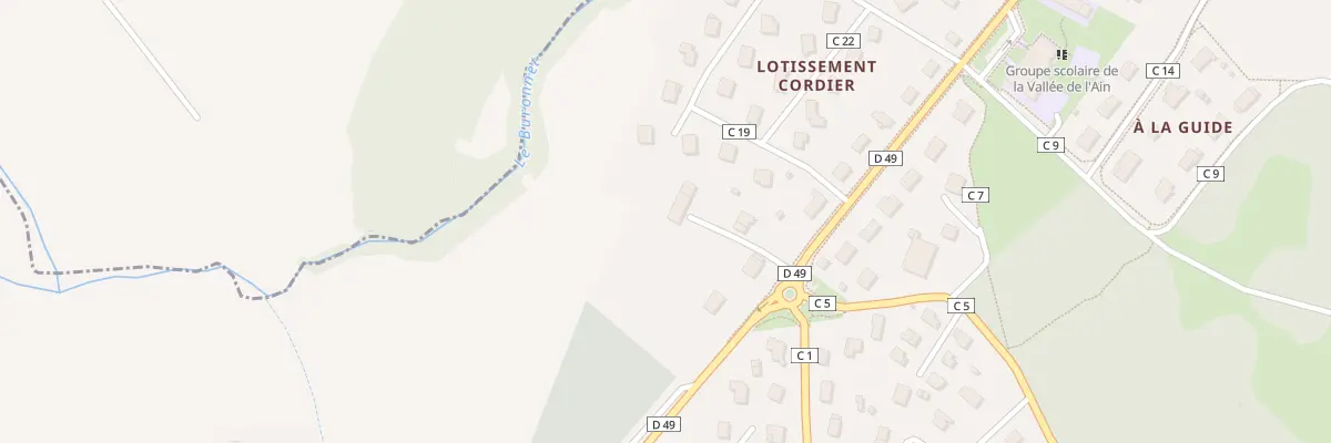 Plan du 40 Rte d’Orgelet à Pont-de-Poitte