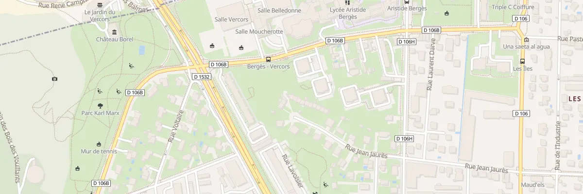 Plan du 74 Rue Jean Jaurès à Seyssinet-Pariset