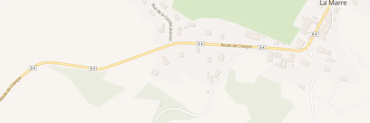Plan du 33 Rte de Crançot à La Marre