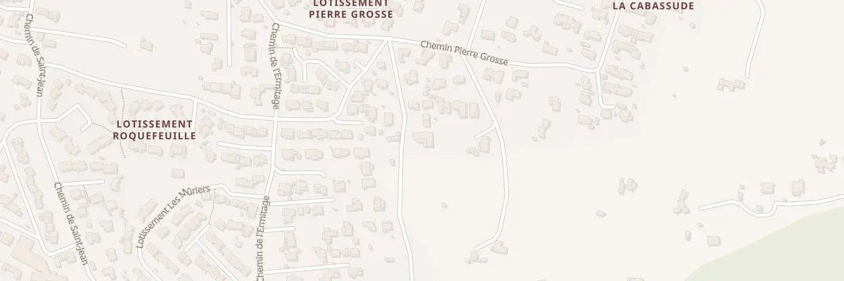 Plan du 395 Che de Pierre Grosse à Trets