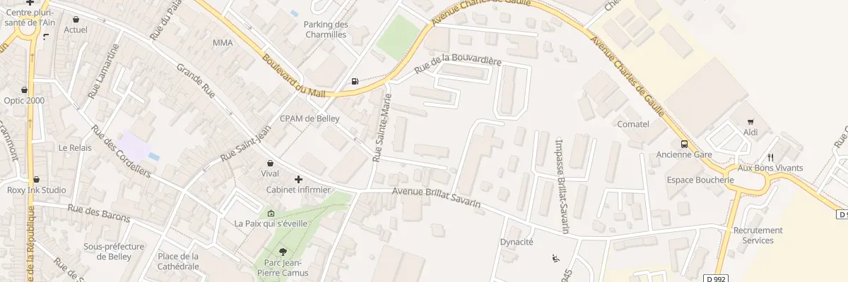 Plan du 3 Rue Sainte Marie à Belley