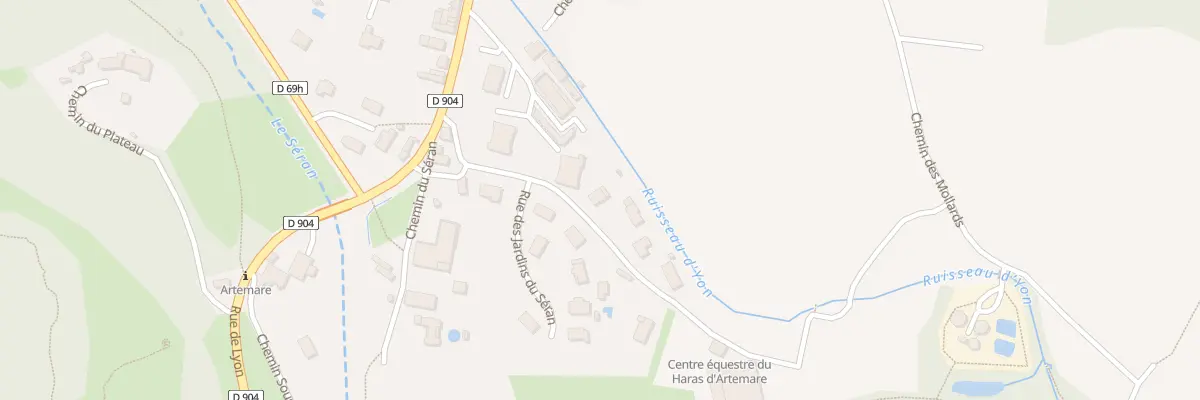 Plan du 1 Che de la Vellaz à Artemare