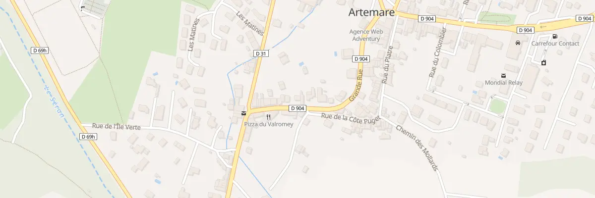 Plan du 28 Gr Grande Rue à Artemare