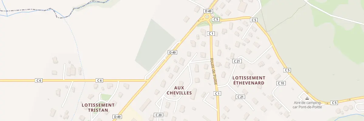 Plan du 6 Rue des Chevilles à Pont-de-Poitte