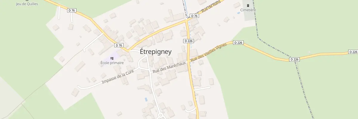 Plan du 2 Rue des Maréchaux à Étrepigney