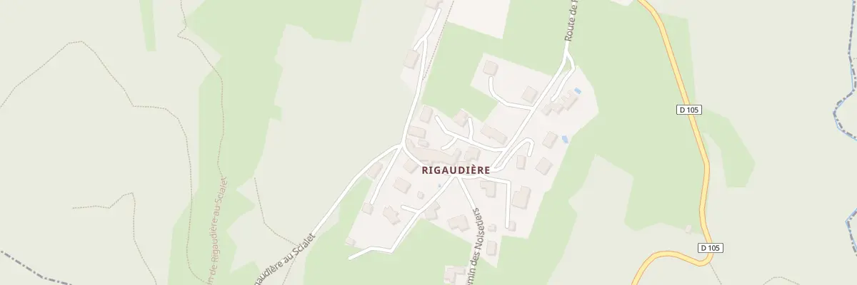 Plan du 408 Rte de Rigaudière à Proveysieux