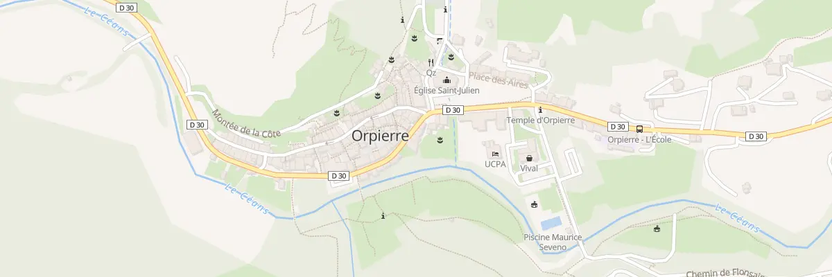 Plan du 5140 Le Village à Orpierre