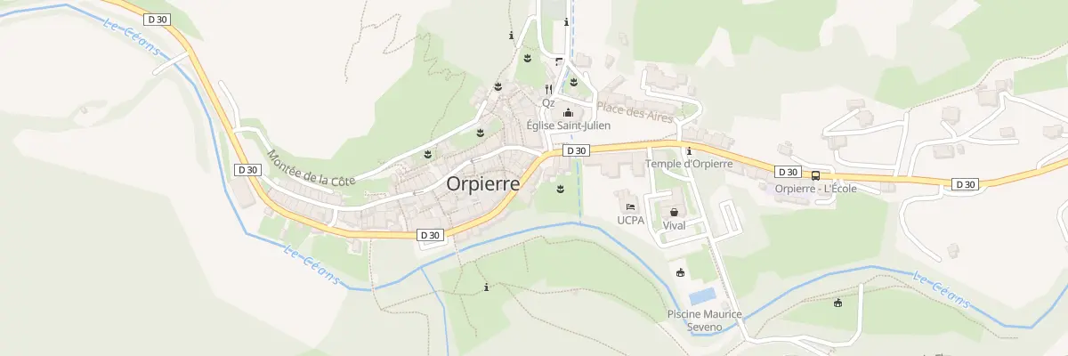 Plan du 5138 Le Village à Orpierre