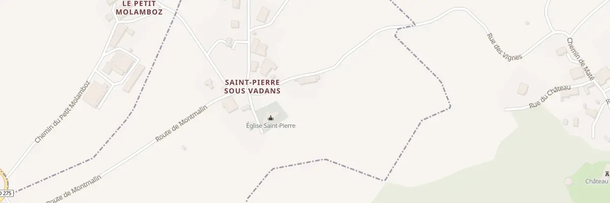Plan du 1 Rue du Château à Mathenay
