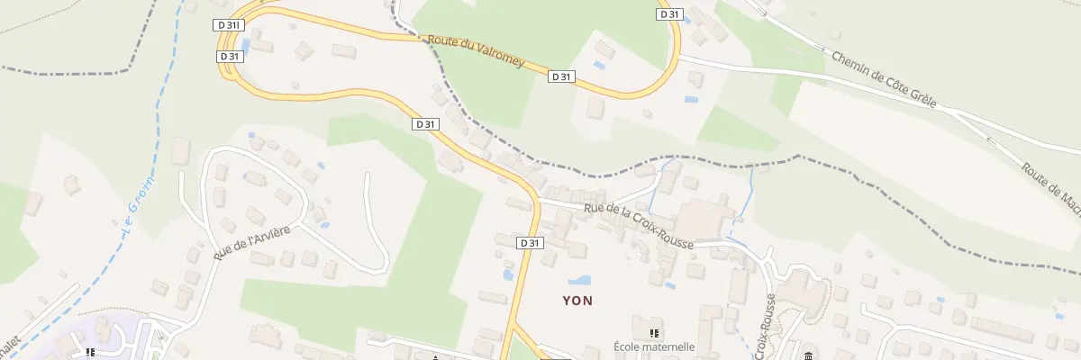 Plan du 48 Rue de la Côte d’Yon à Artemare