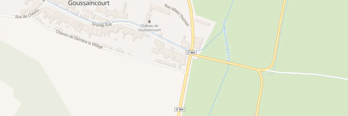 Plan du 5 Gr Grande Rue à Goussaincourt