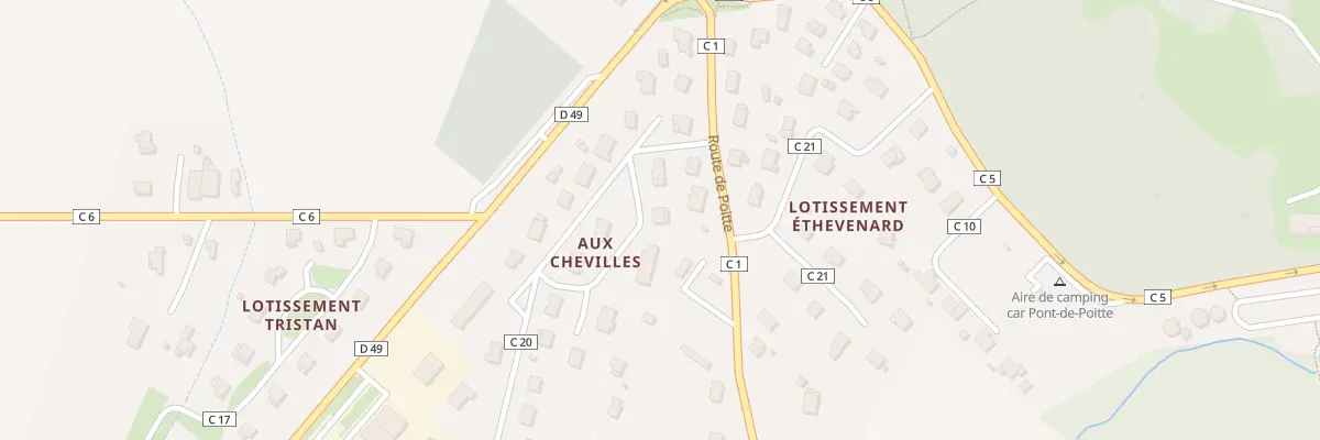 Plan du 3 Rue des Chevilles à Pont-de-Poitte