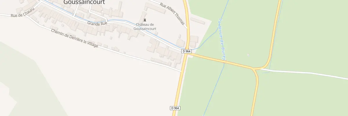 Plan du 3 Gr Grande Rue à Goussaincourt