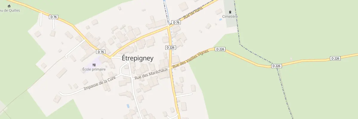 Plan du 9 Rue de la Chirelle à Étrepigney